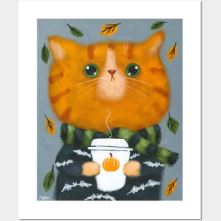 Pumpkin Spice Kitty Posters and Art